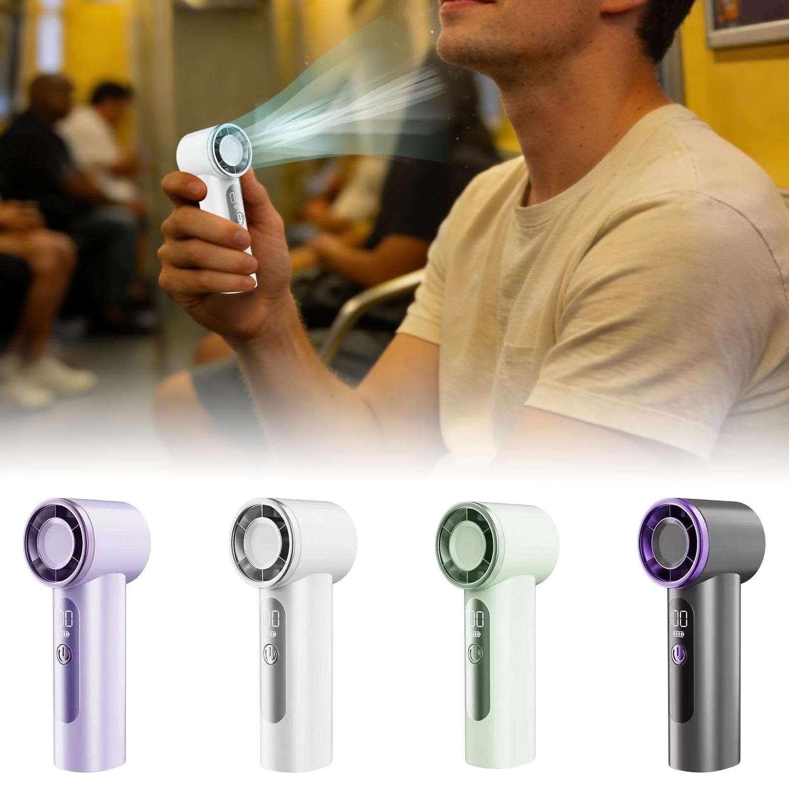 Outdoor Camping Fan - USB oplaadbare mini-handventilator, draagbaar, stil koelapparaat