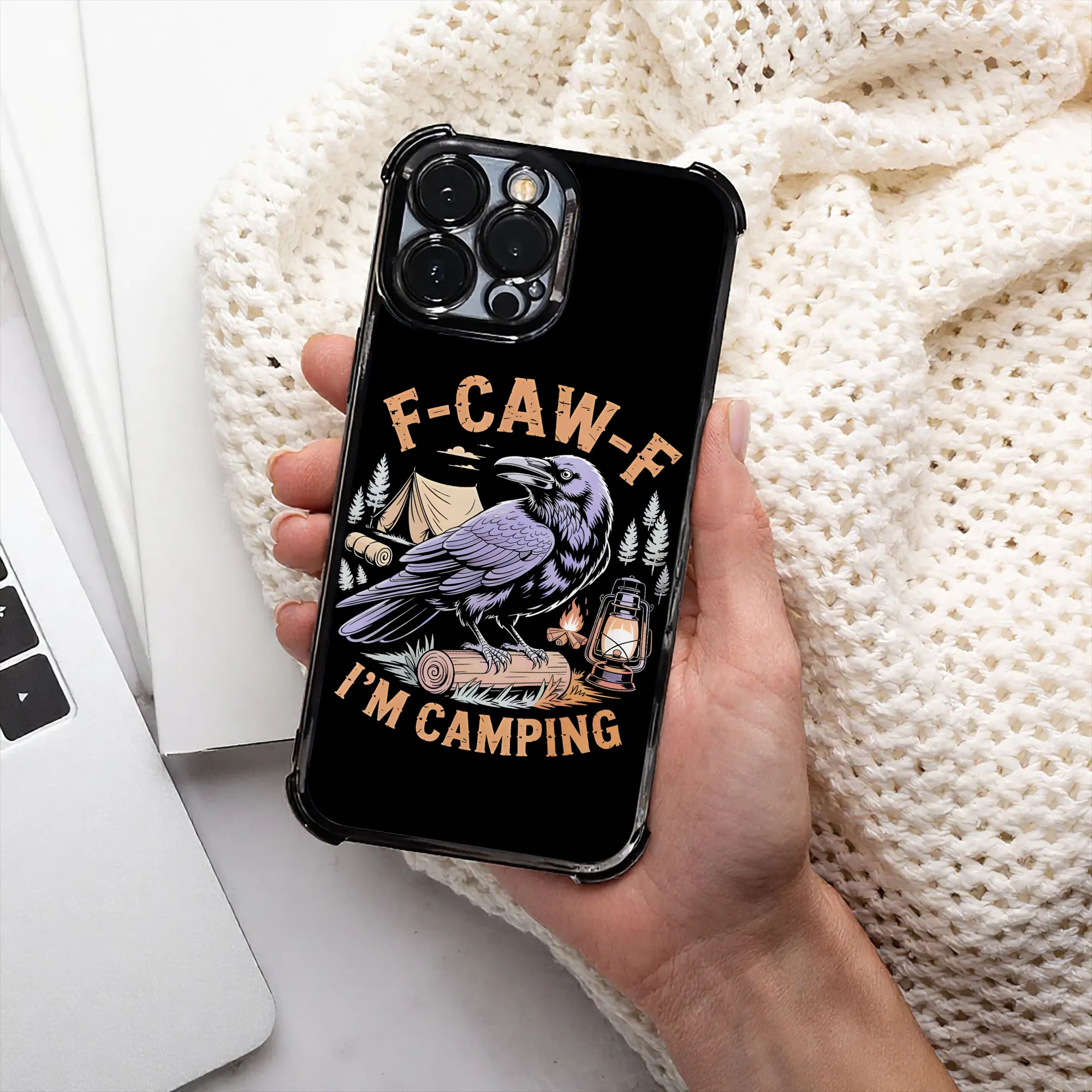 Outdoor Camping Adventure - Grappige Raven F CAW F Ik