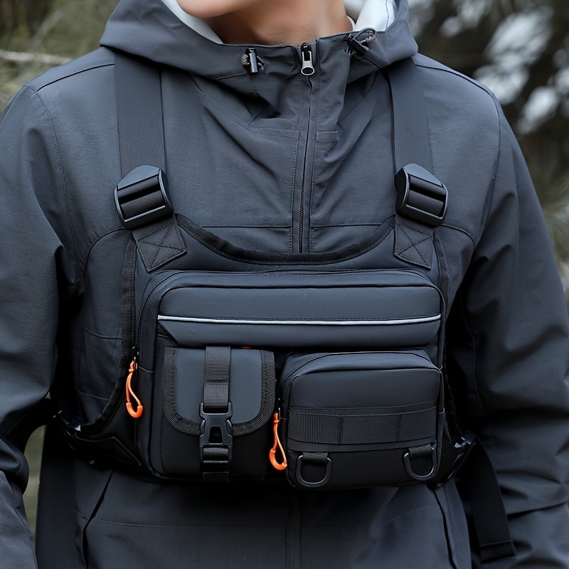 Outdoor Camping Vest - Tactische borsttas voor heren, hardloop- en