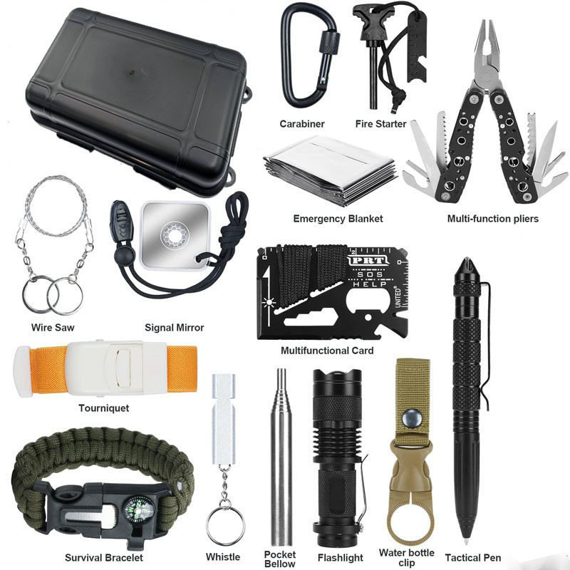 Outdoor Camping Kit - Hongrui DIY Compacte Draagbare Stootvaste Overlevingsuitrusting