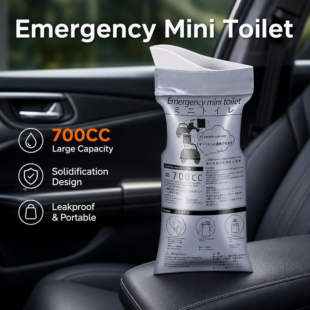 Bivvy Bag Emergency - 10/5 stuks Unisex Noodurinoirzak met 700ml