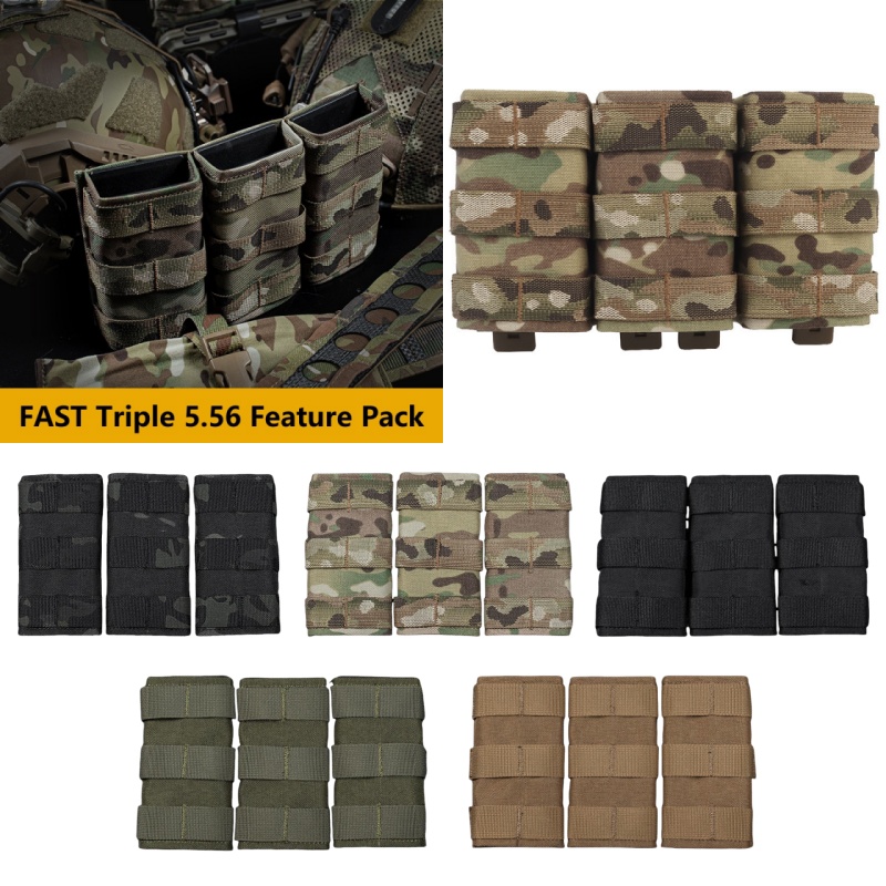 Outdoor Camping Vest - MOLLE-compatibel drievoudig tijdschriftzakje | Lichtgewicht en