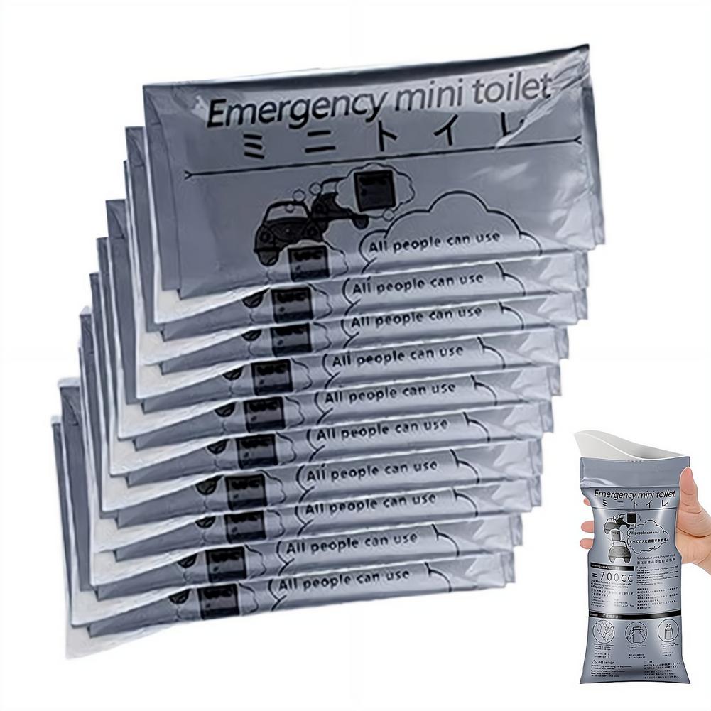 Bivvy Bag Emergency - 10pcCar Noodurinezak Wegwerp Reizen Mobiel Toilet