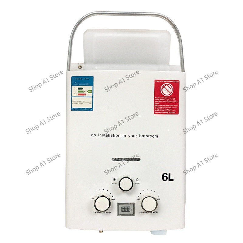 Outdoor Camping Hot Water Shower - Waterverwarmer 6L Outdoor Camping Instant Verwarming