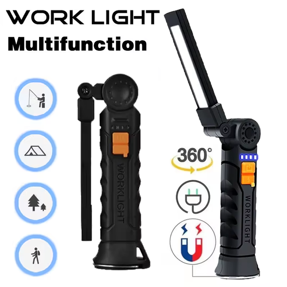 Outdoor Camping Lighting - Draagbare COB LED-zaklamp USB oplaadbare zaklamp