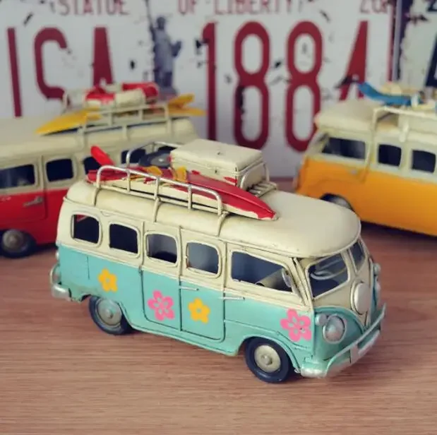 Outdoor Camping Van - Mini Automodel Retro Klassieke Auto Camping