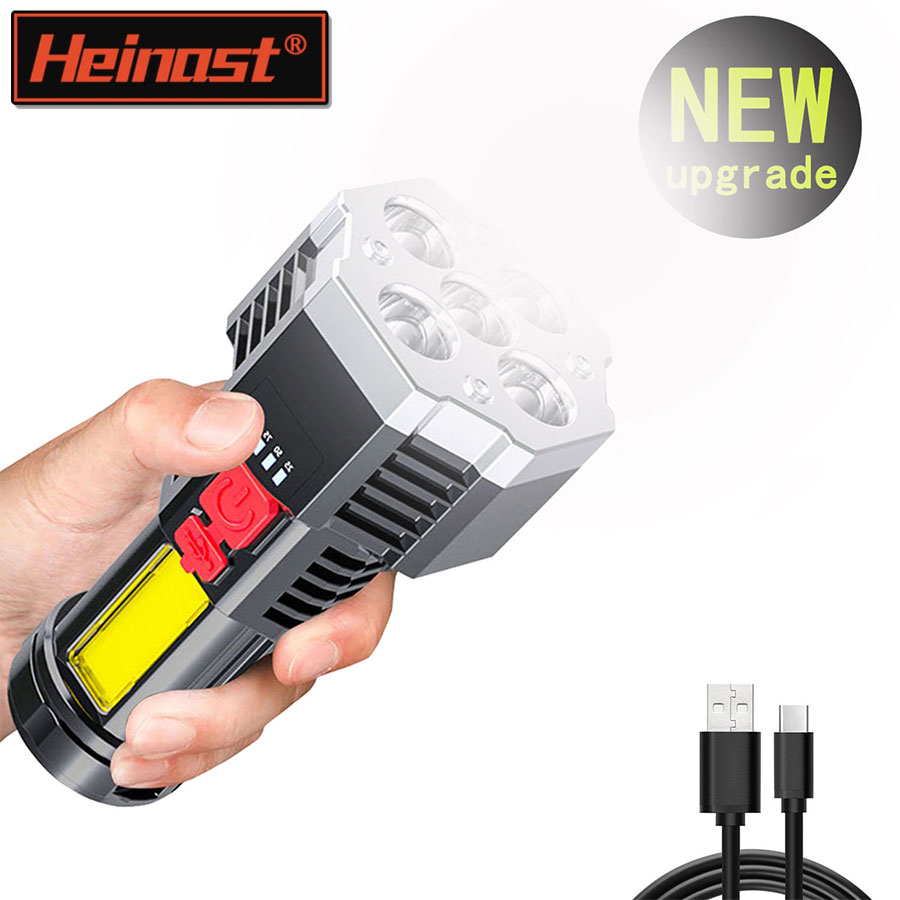 Outdoor Camping Adventure - 5 LED High Power Led-zaklampen Oplaadbare