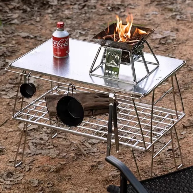Outdoor Camping Kitchen Table - Draagbare opvouwbare tafel voor buiten, lichtgewicht,