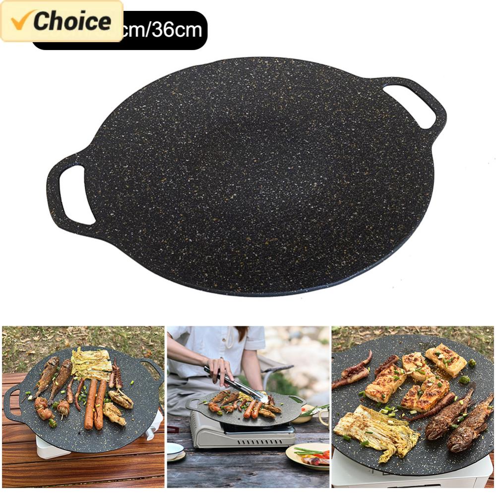 Outdoor Camping Griddle - Buiten Grillpan Koreaanse Roastig Koekenpan Anti-Aanbaklaag