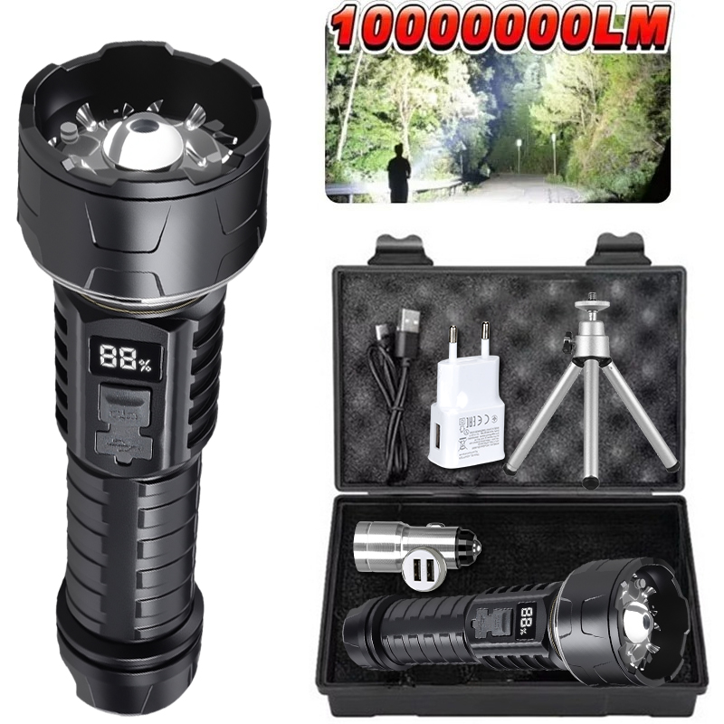 Outdoor Camping Adventure - COB LED-zaklamp Oplaadbare lantaarn 7-core campingzaklamp