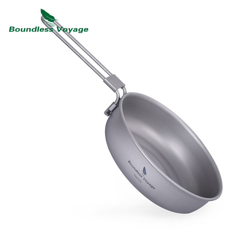 Outdoor Camping Griddle - Grenzeloze Voyage Ultralichte Titanium Koekenpan Met