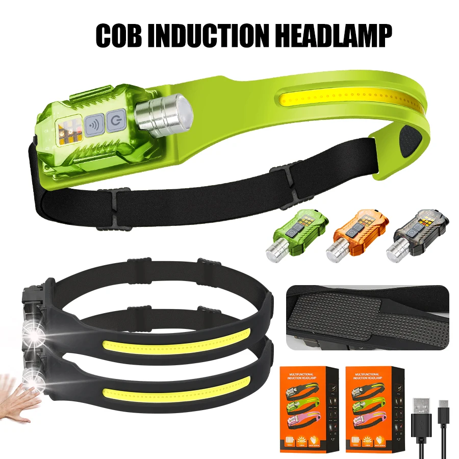 Outdoor Camping Lighting - Krachtige LED-koplamp Draagbare oplaadbare hoofdzaklamp met
