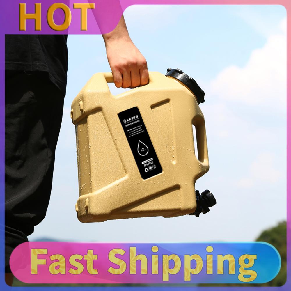 Outdoor Camping Water Jug - 12L watercontainer met kraan Draagbare campingwaterkan