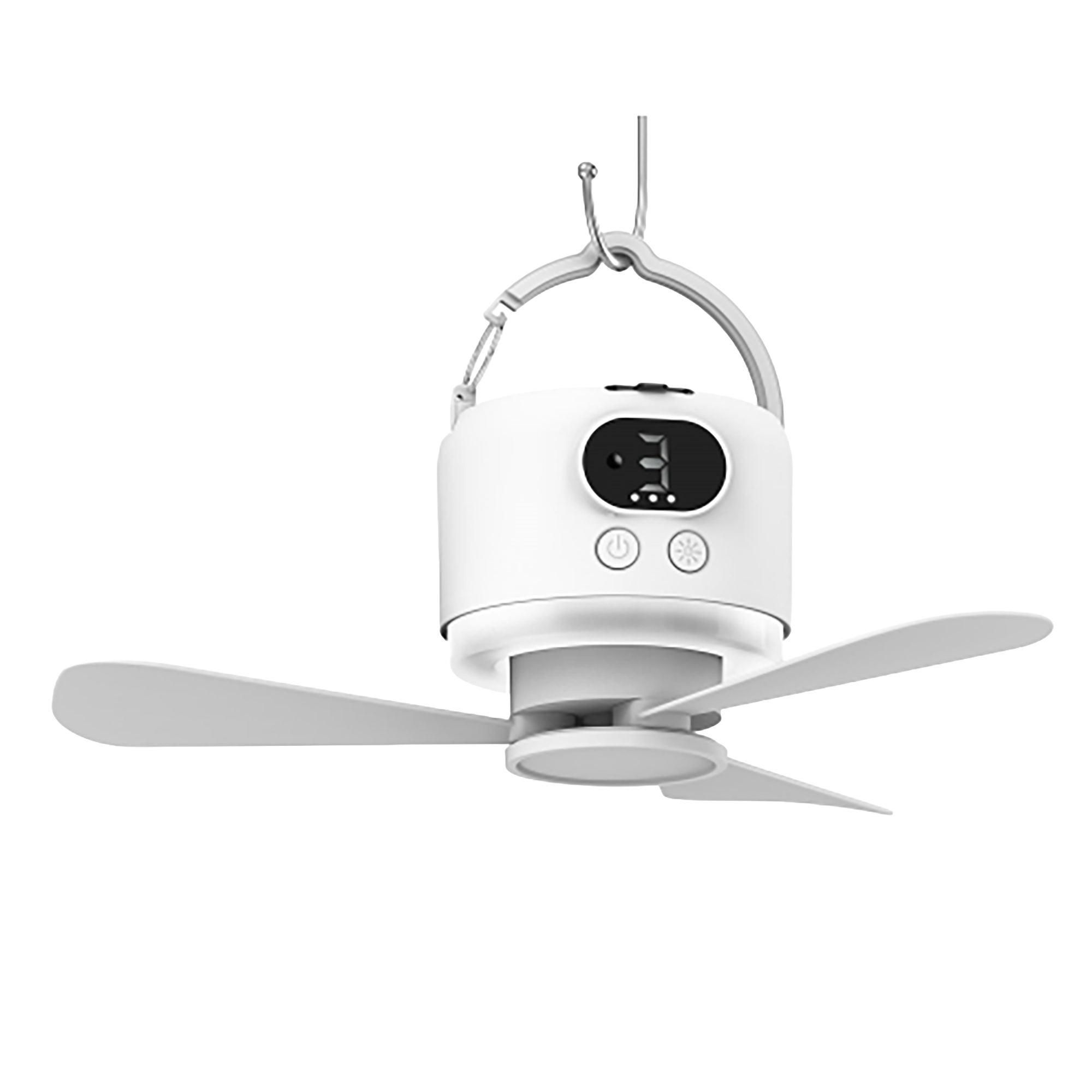Outdoor Camping Fan - 10400Mah oplaadbare draagbare plafondventilator, ophangbaar met
