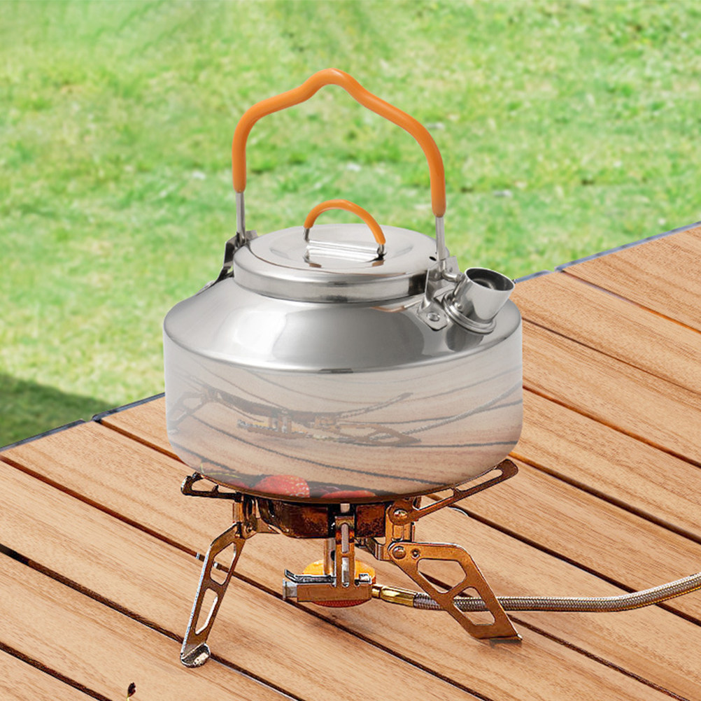 Outdoor Camping Water Jug - Roestvrijstalen campingketel, mini-theeketel, waterkan voor backpacken,