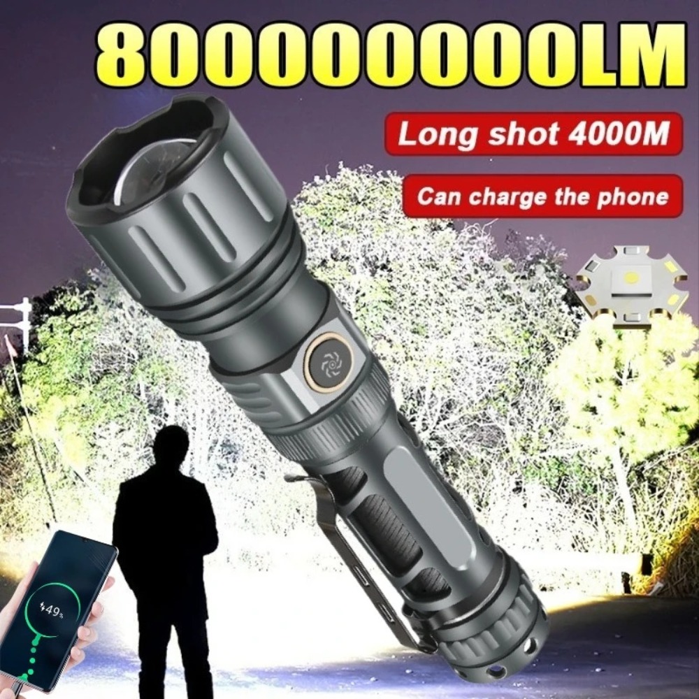 Outdoor Camping Lighting - Superheldere zaklamp Draagbare oplaadbare LED-lamp Tactische