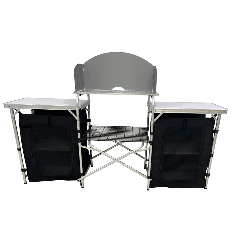 Outdoor Camping Kitchen Table - Draagbare opvouwbare kooktafel van aluminium voor