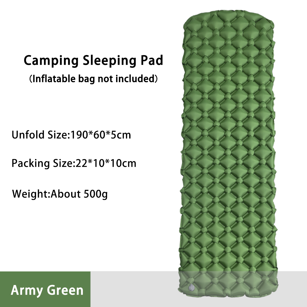 Outdoor Camping Items - Opblaasbaar campingmatras in tent Opvouwbaar kampeerbed