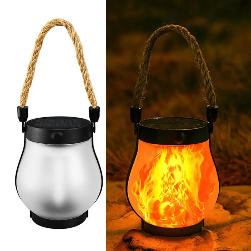 Solar Flame Lamp USB Oplaadbar - Camping Solar Lantern recensie en prijs
