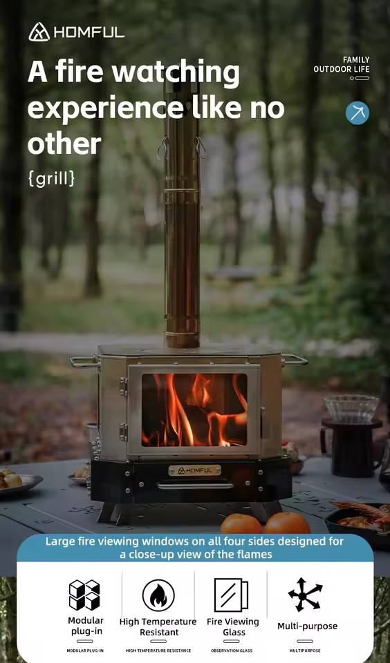 HOMFUL Draagbare Houtkachel Hu - Outdoor Camping Kitchen Table recensie en prijs