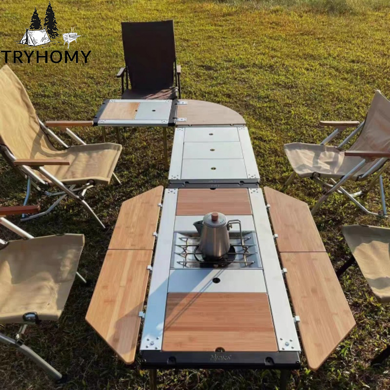 Tryhomy IGT Tafel Bamboe Verle - Outdoor Camping Kitchen Table recensie en prijs