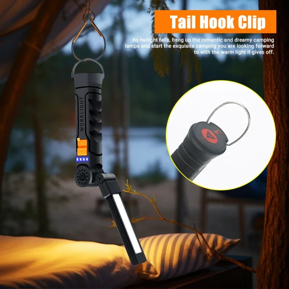 Draagbare COB LED-zaklamp USB  - Outdoor Camping Lighting recensie en prijs