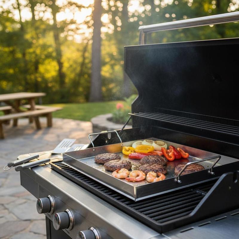 Universele platte bakplaat 18x - Outdoor Camping Griddle recensie en prijs