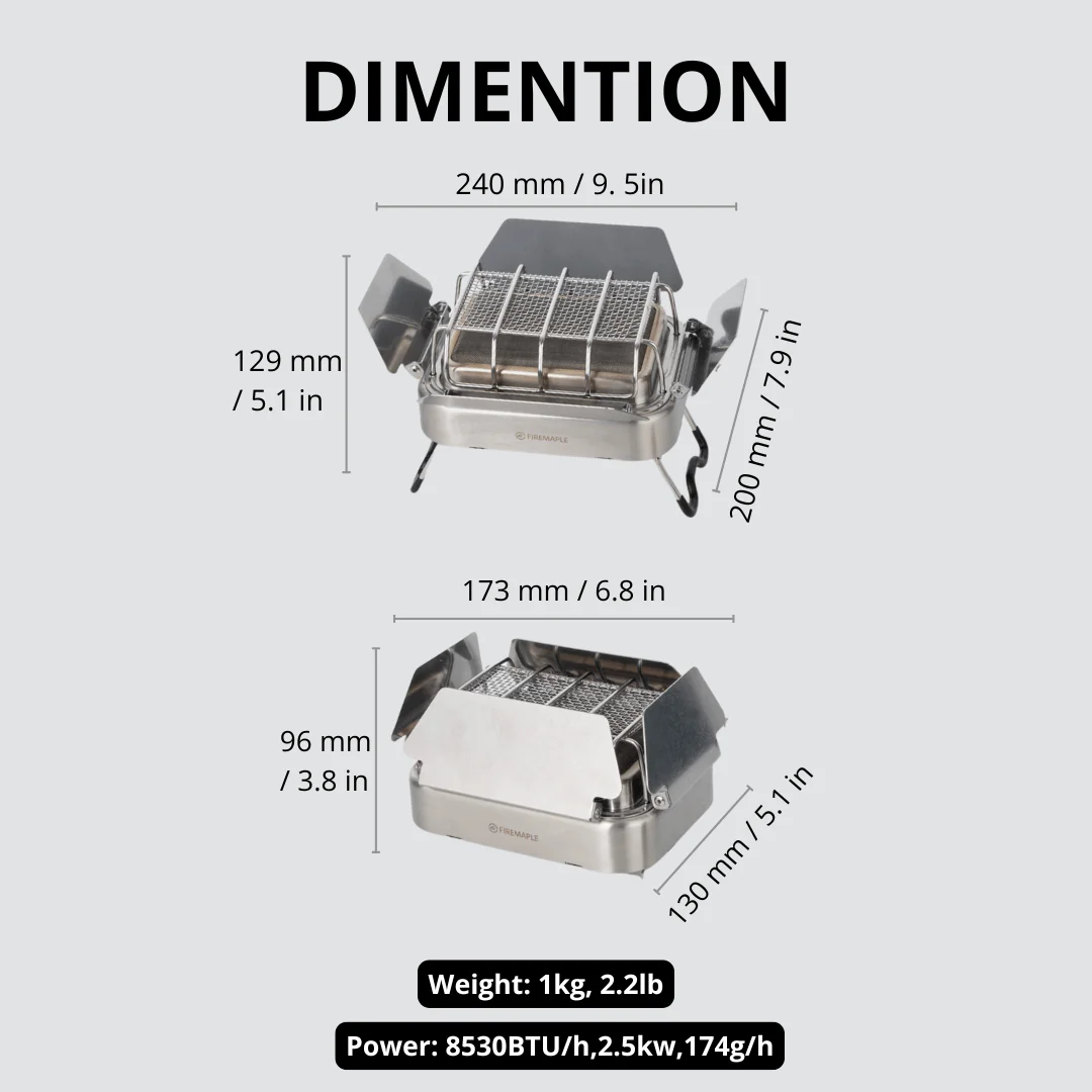 Fire-Maple Zonnebloem X Gas Ca - Outdoor Camping Gas Heater recensie en prijs