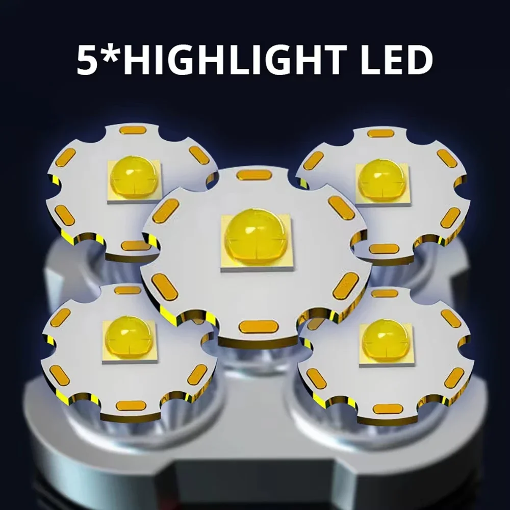 5 LED High Power Led-zaklampen - Outdoor Camping Adventure recensie en prijs
