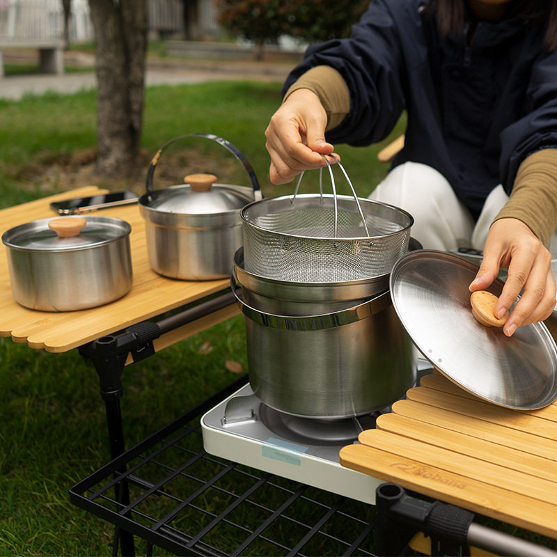 NOBANA Nieuwste Outdoor Rvs Po - Outdoor Camping Kitchen Table recensie en prijs