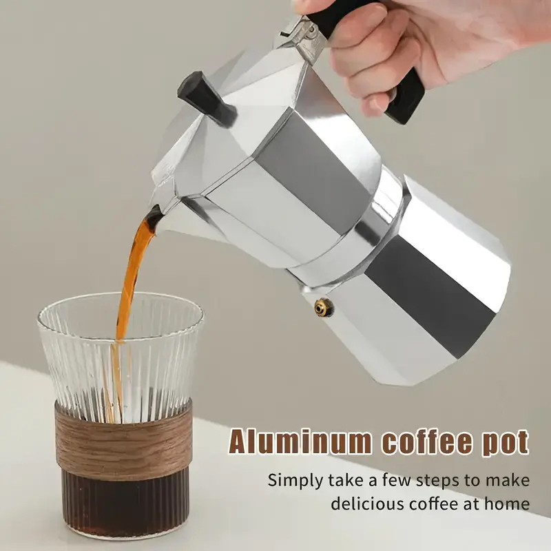 Klassieke aluminium moka pot 5 - Outdoor Camping Items recensie en prijs
