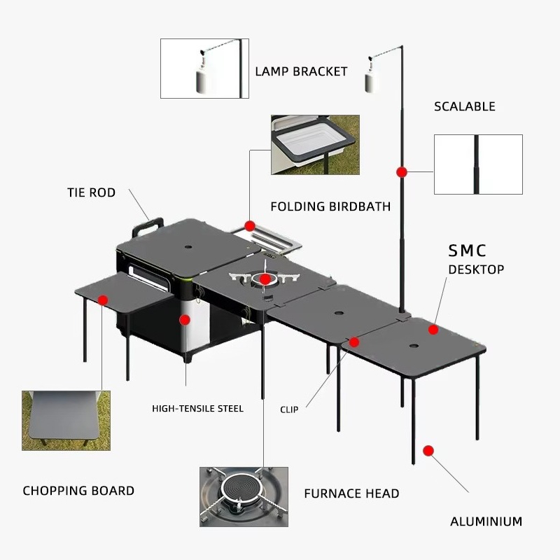 Hoge kwaliteit draagbare opvou - Outdoor Camping Kitchen Table recensie en prijs