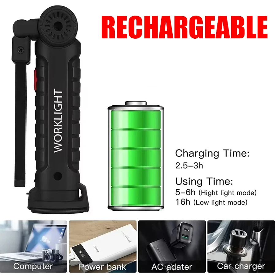 Nieuwe draagbare COB LED-zakla - Outdoor Camping Light Portable recensie en prijs