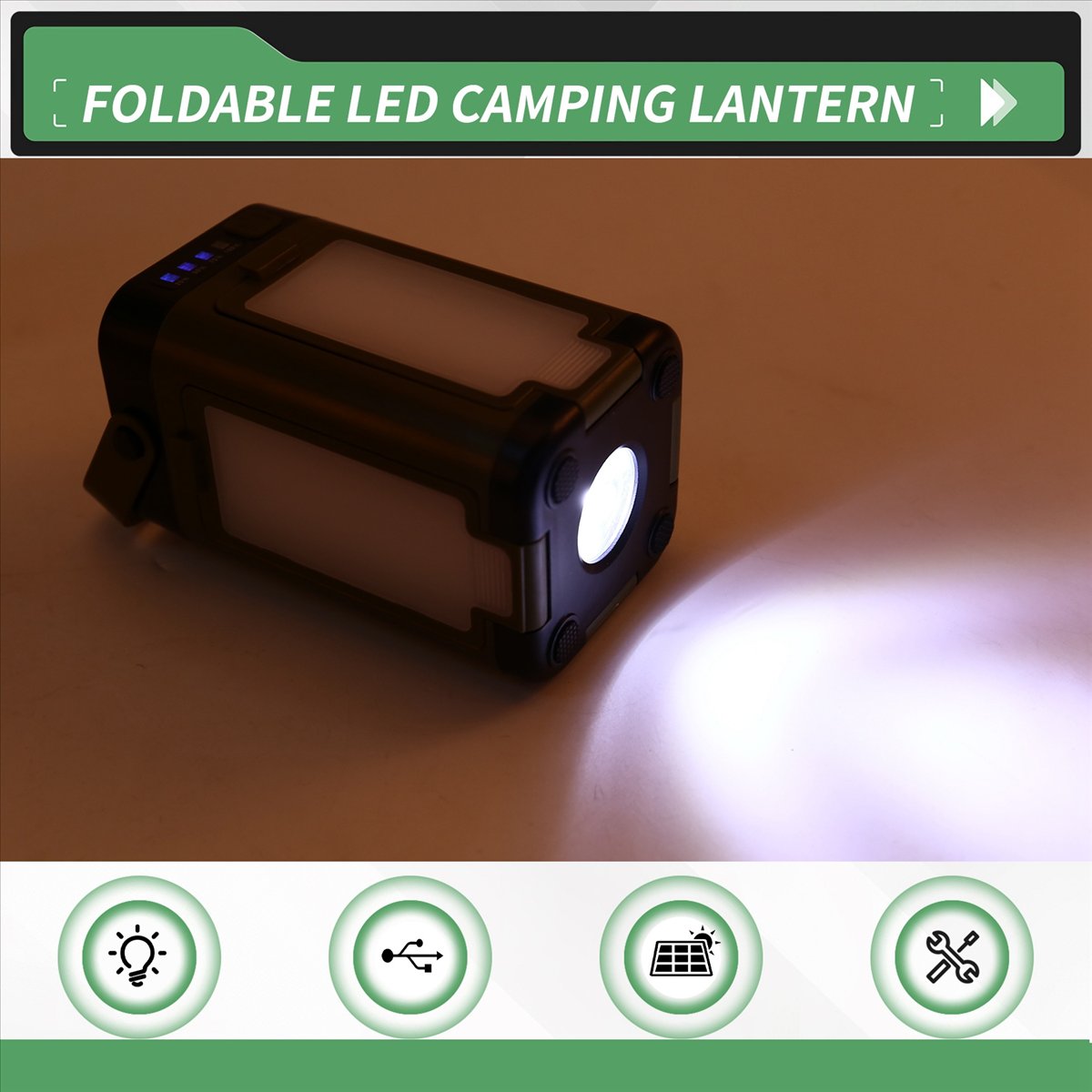 X08A Opvouwbare LED-campinglan - Camping Solar Lantern recensie en prijs