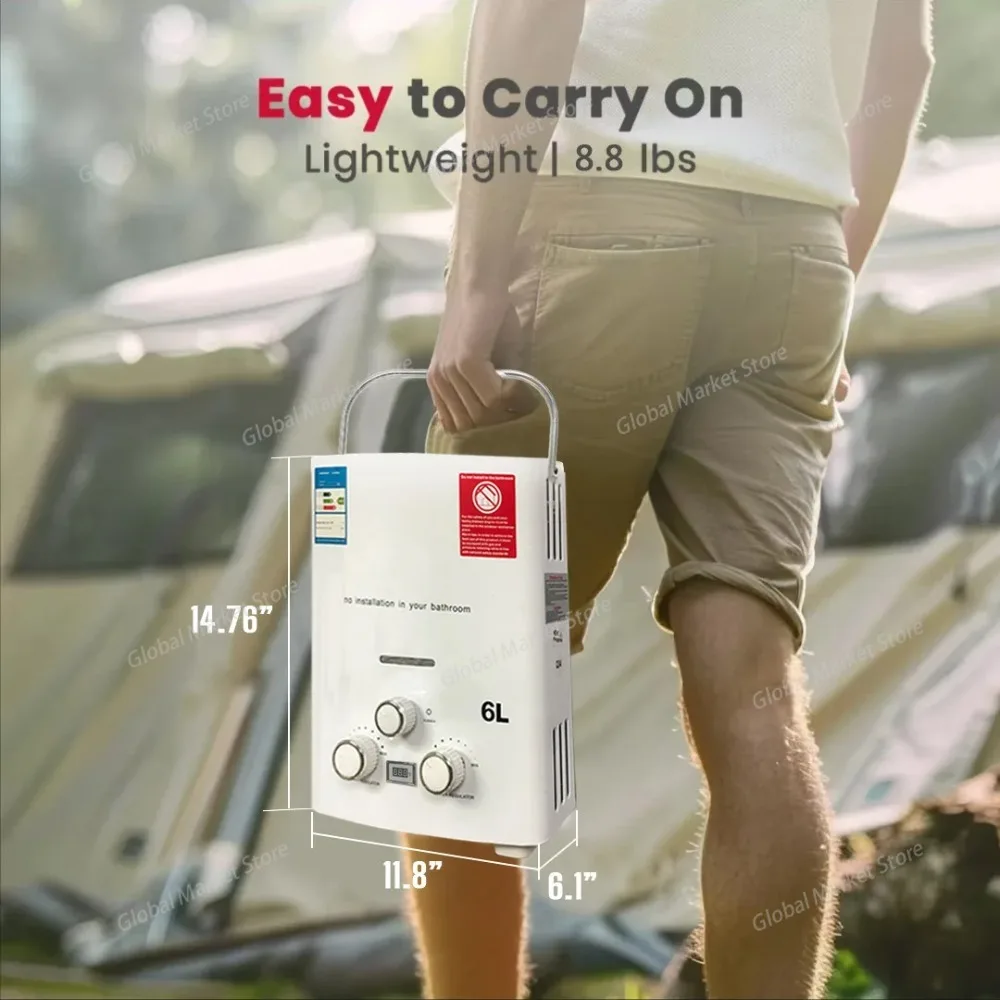 Propaan LPG Gas Tankless Boile - Outdoor Camping Hot Water Shower recensie en prijs