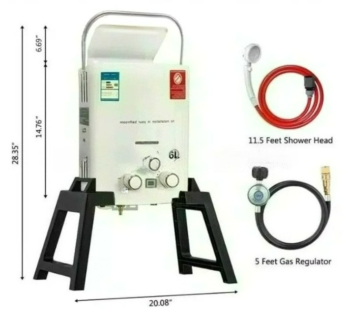 Propaan LPG gasboiler zonder r - Outdoor Camping Hot Water Shower recensie en prijs
